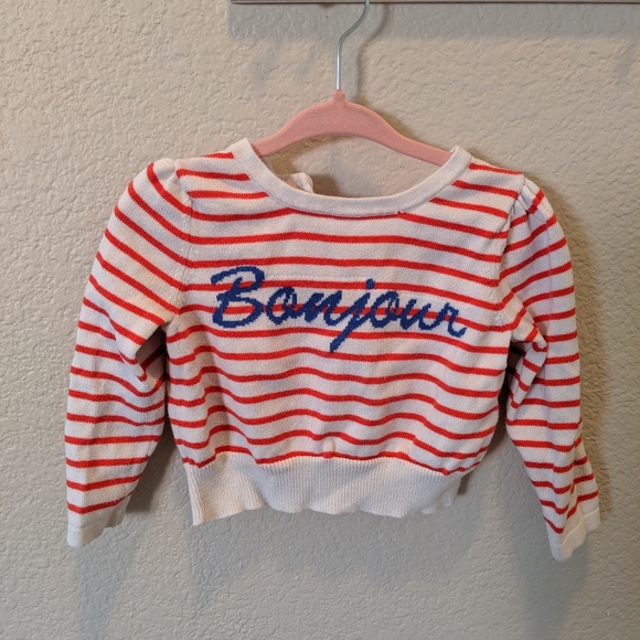 Janie and Jack "Bonjour" sweater outfit - Picture 4 of 4